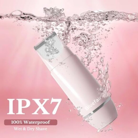 2 in 1 Electric Razors for Women Electric Shaver, Bluefair Bikini Trimmer for Wo - Picture 5 of 8